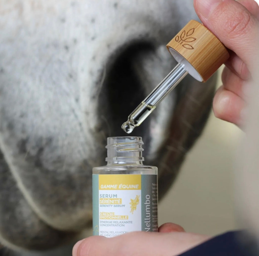 Sérum « Sérénité » pour chevaux.