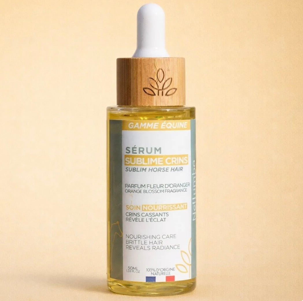 Sérum « Sublime crins » pour chevaux.